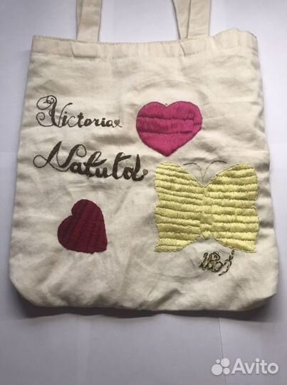 Сумка шоппер, вышивка ручной работы