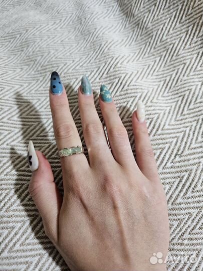 Серебряное кольцо с натуральным камнем