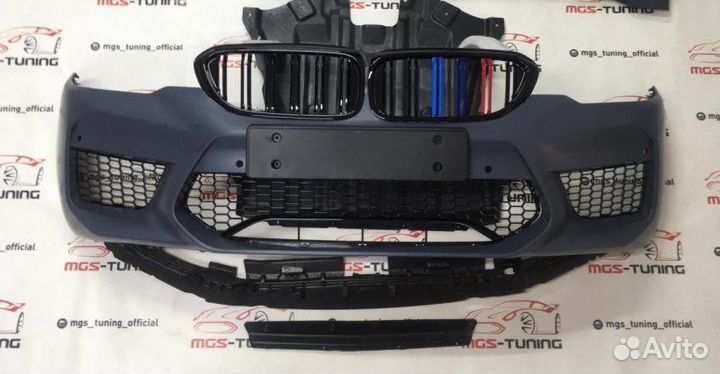 Передний бампер BMW G30 стиль м5 ф90 + ноздри #3