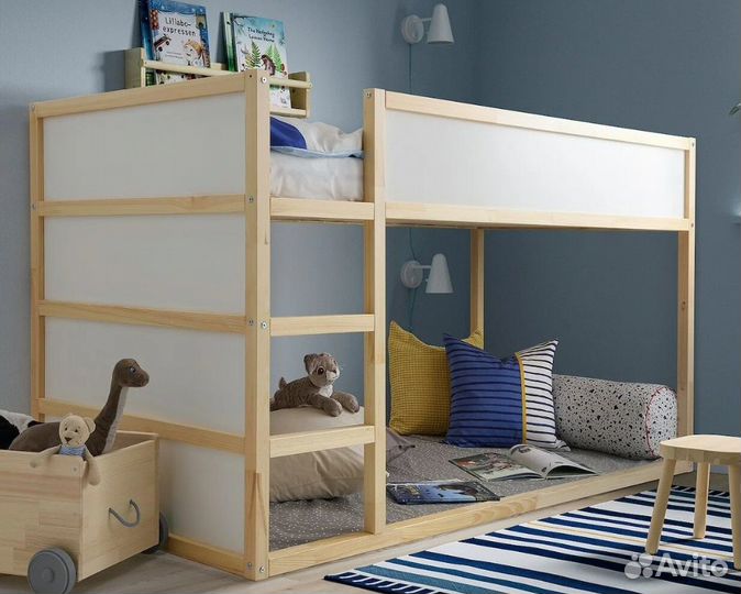 Кровать чердак детская IKEA Kura (Кюра)