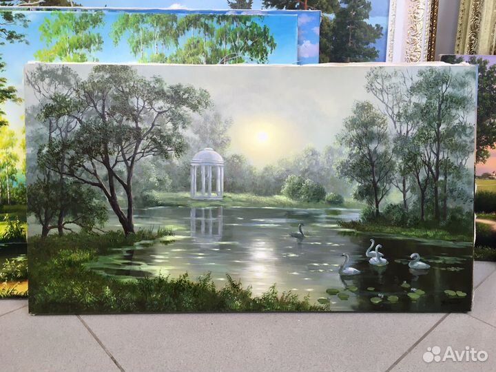 Картина маслом на холсте 50*90