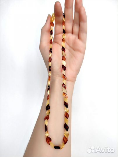 Бусы из натурального янтаря