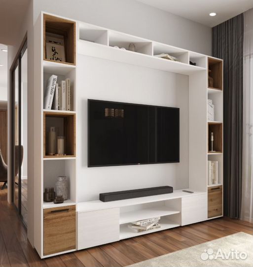 Тумба под тв белая