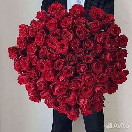 Розы высокие Доставка цветов