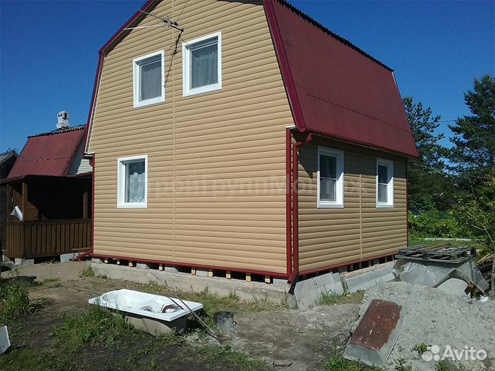 Сайдинг виниловый Docke Premium блок-хаус капучино