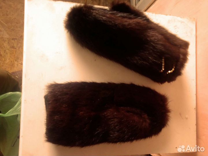 Норковые варежки