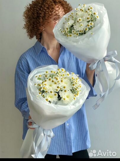 Букет с ромашками