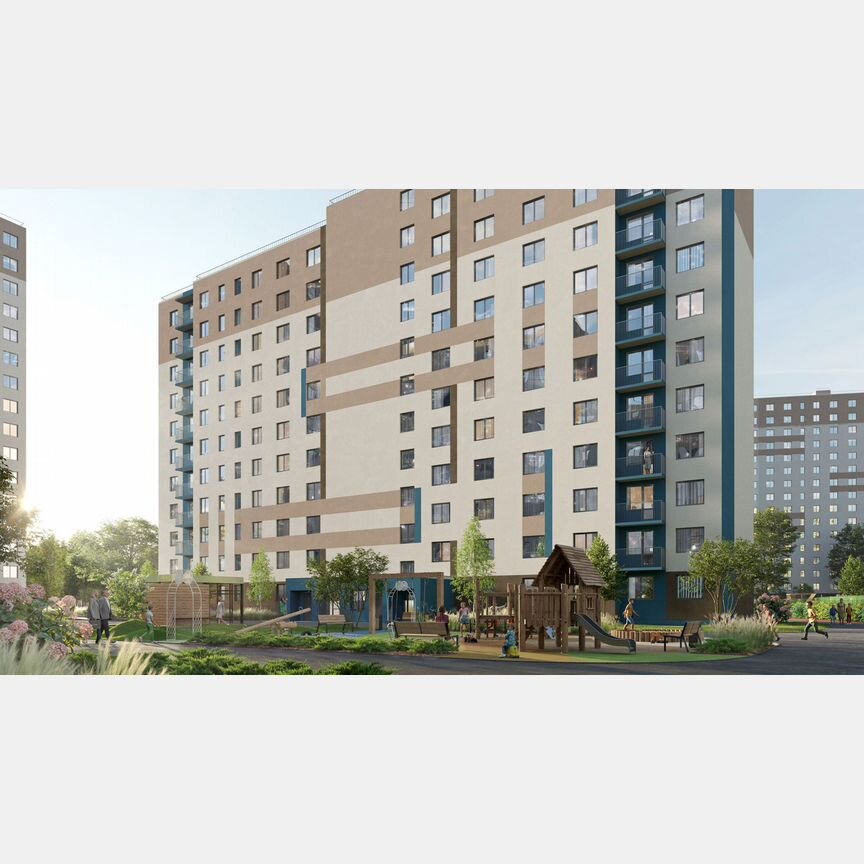 2-к. квартира, 50,1 м², 3/16 эт.