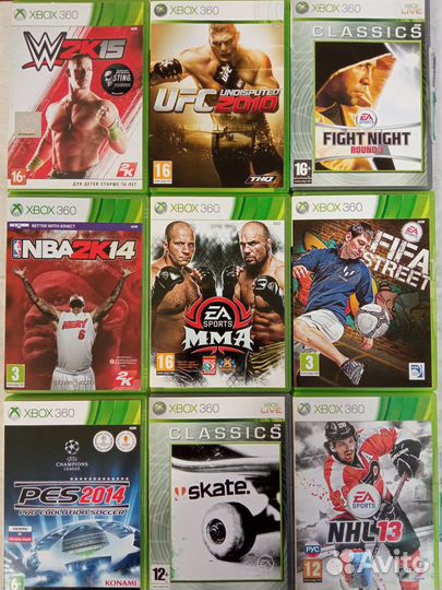 Fifa PES UFC NHL NBA MMA Blitz SSX Skate Tennis