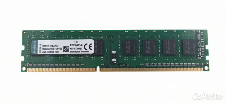 Память оперативная DDR3 8Gb PC12800 1600Mhz Kingst