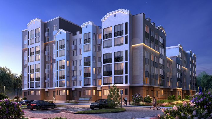 2-к. квартира, 67 м², 1/6 эт.