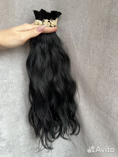 Волосы натуральные срез
