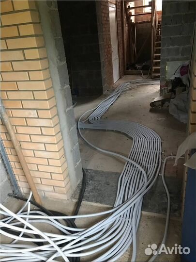 Черновая разводка электропроводки