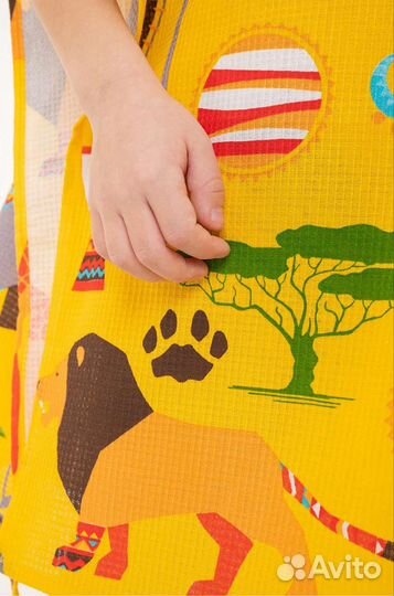 Халат-пончо детский вафельный