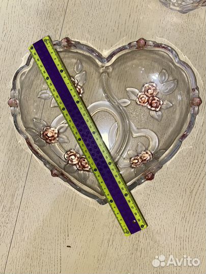 Блюдо и конфетница Walther-Glas Carnem Rose