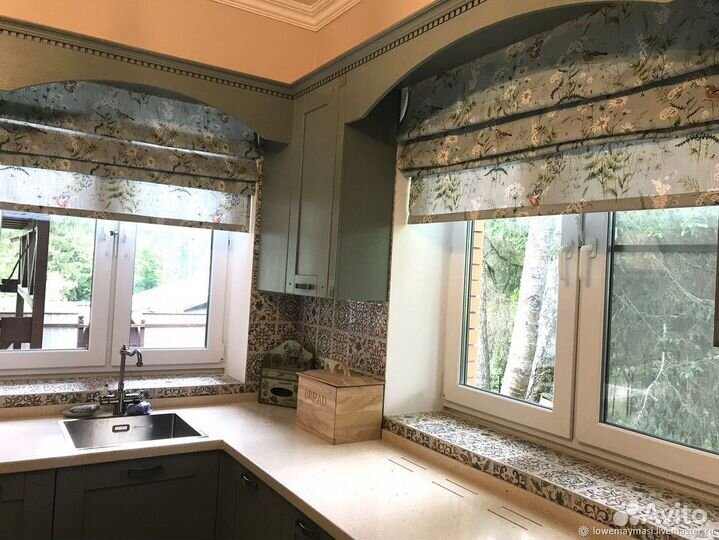 Римские шторы с электроприводом на заказ