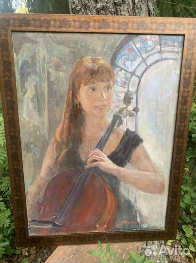 Картина « Виолончелистка» Тулина.Е