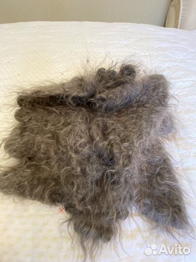 Пуховый платок-косынка