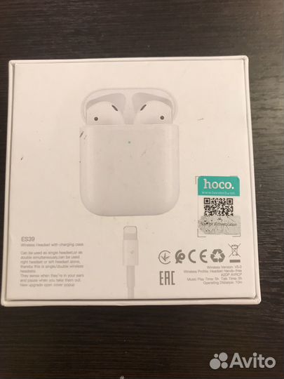 Беспроводные наушники apple airpods
