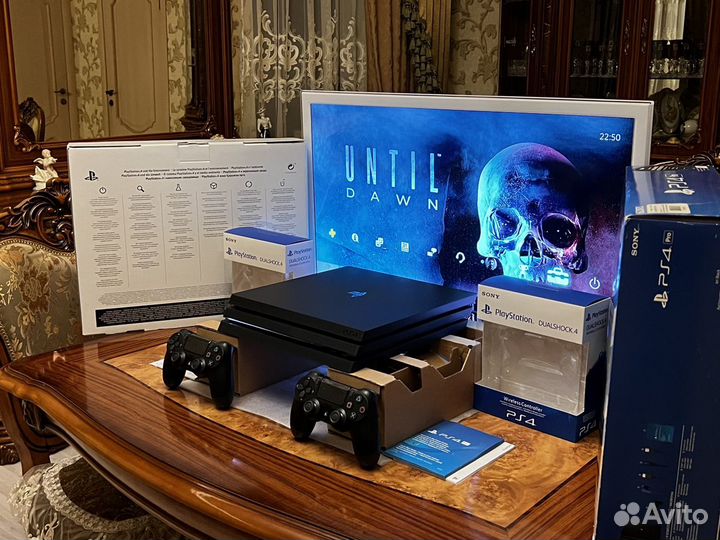 Sony PS 4pro 1TB «2 гемпада + Много игр»