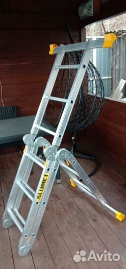 Лестница телескопическая стремянка, трансформер