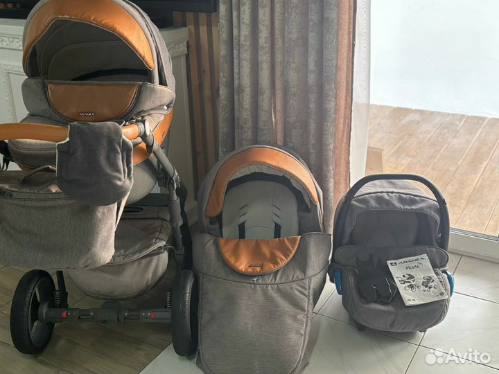 Коляска Adamex Monte carbon 3в1