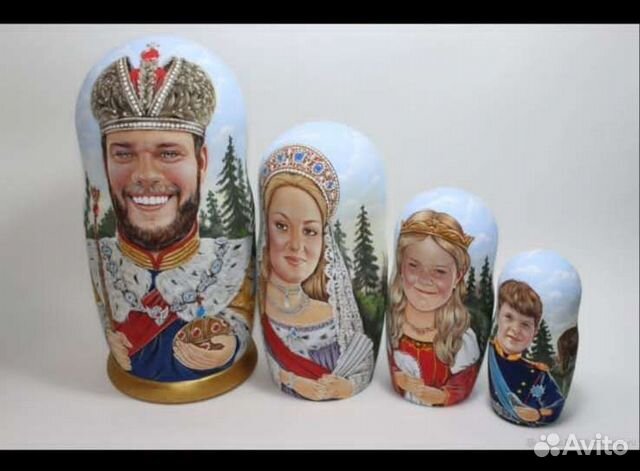 Портретные матрёшки на заказ