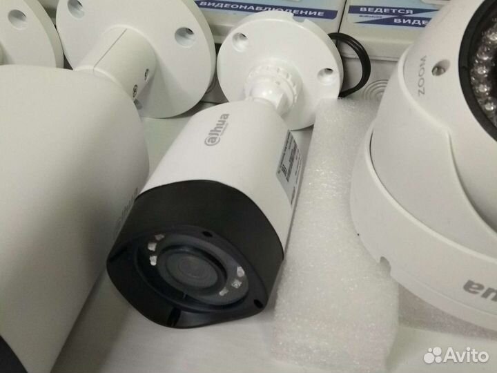 10 камер видеонаблюдения с микрофоном 4Мп Dahua