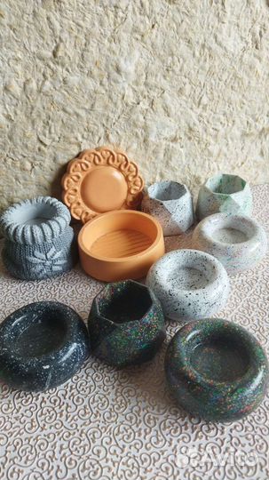 Подсвечники гипсовые