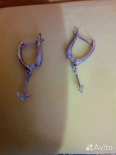 Серьги серебро
