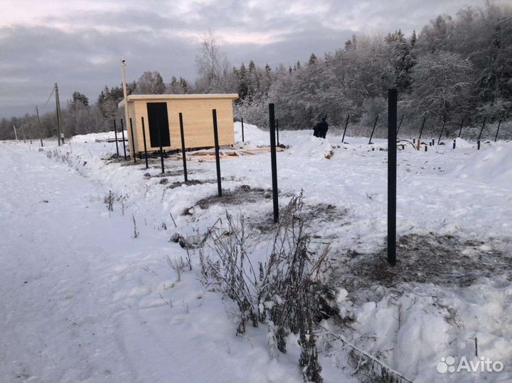 Сваи заборные