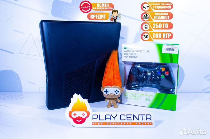 Игр.приставка Xbox 360 Slim 250GB FB б/у + игры