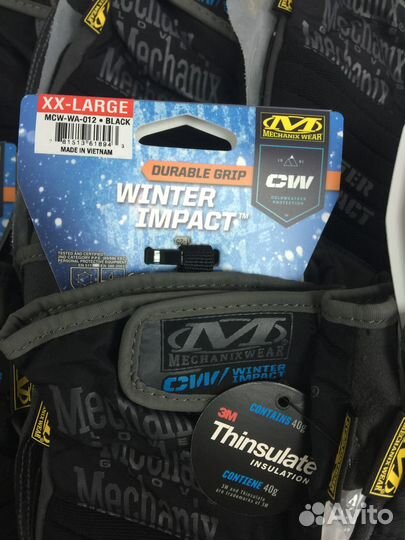 Перчатки утепленные Mechanix Winter impact