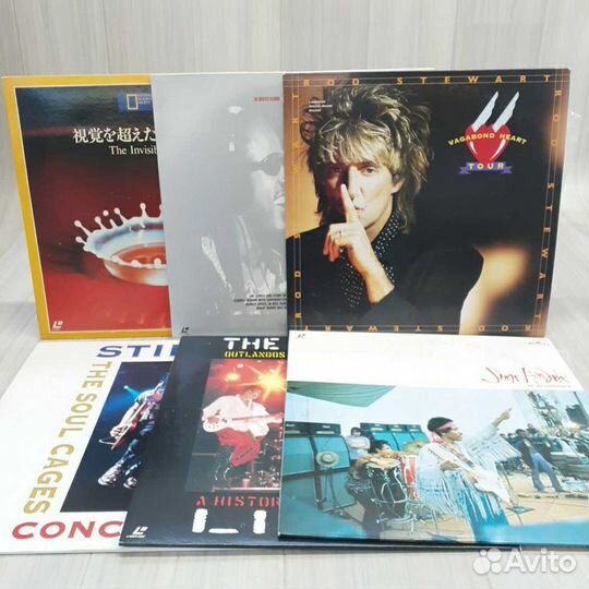 Муз. фильмы, концерты и альбомы на LD (LazerDisk)