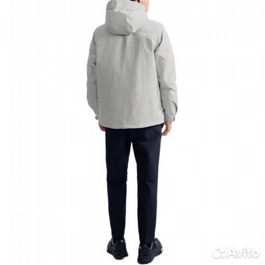 THE north face City Outdoor Collection Windbreaker Jackets Men Stardust Grey+Shopping Bag (XXL)(90)