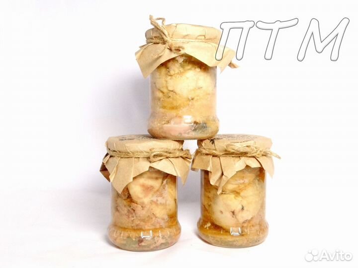 Печень трески в стекле