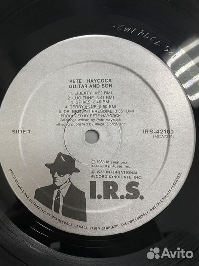 Pete haycock guitar AND SON 1988 Canada винил