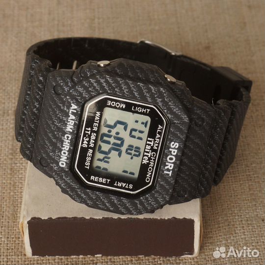 Часы новые спортивные Sport alarm chrono стиль G-s