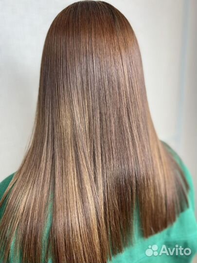 Кератиновое выпрямление волос