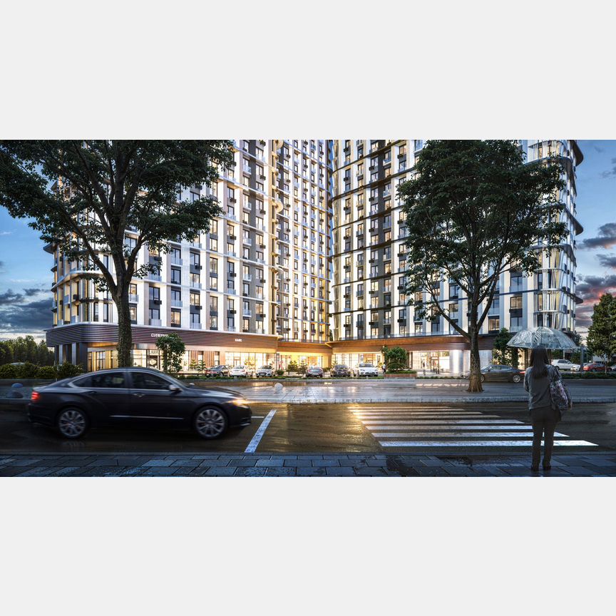 2-к. квартира, 43,5 м², 17/21 эт.