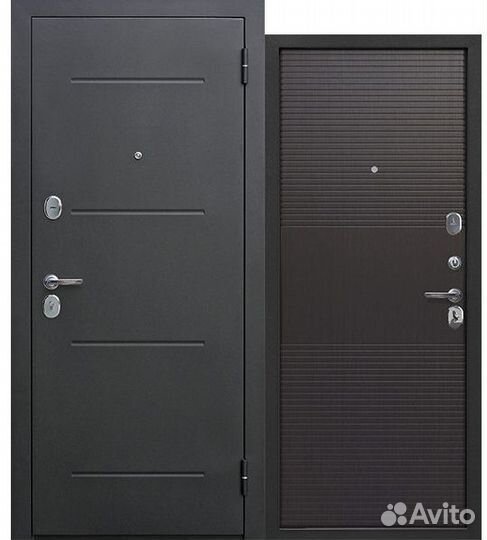 Входная Дверь 7,5 Гарда Серебро Темный Кипарис