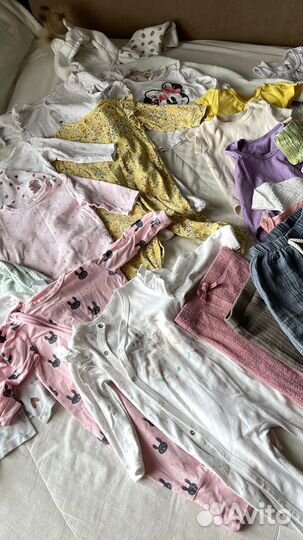 Детские вещи пакетом 68 74 на девочку