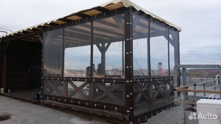 Мягкие окна пвх для беседок