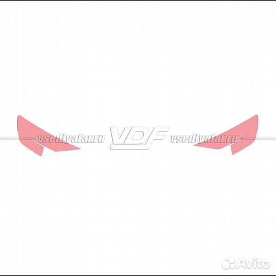 Плёнка для оклейки фар на автомобиле audi Q8 (2018