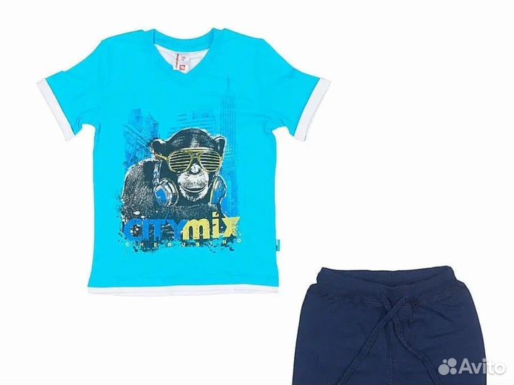 Комплект футболка и шорты, 116-122