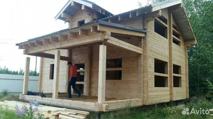 Строительство дачных домов и бань и.т.д