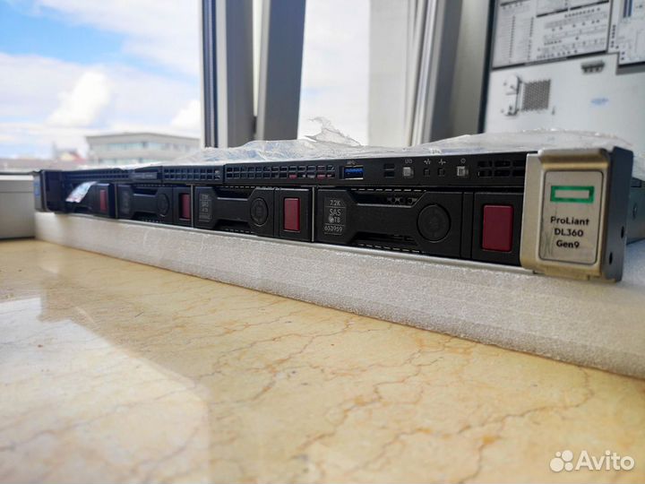 Сервер 1C HP dl360 Gen9, DDR4 256Гб, 2xE5-2667v4