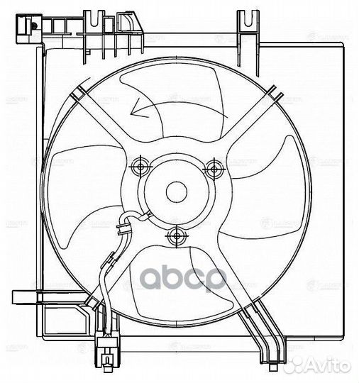 Вентилятор радиатора subaru impreza/forester 07
