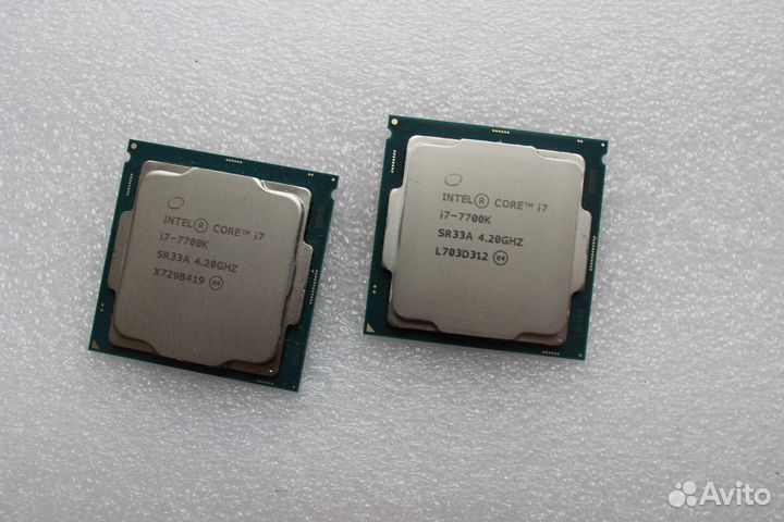 Cpu i7 3770 4790k 7700k количество