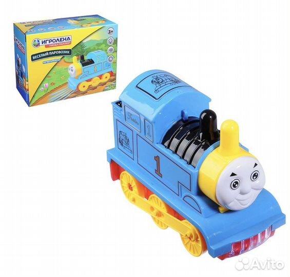Паровозик музыкальный светящийся